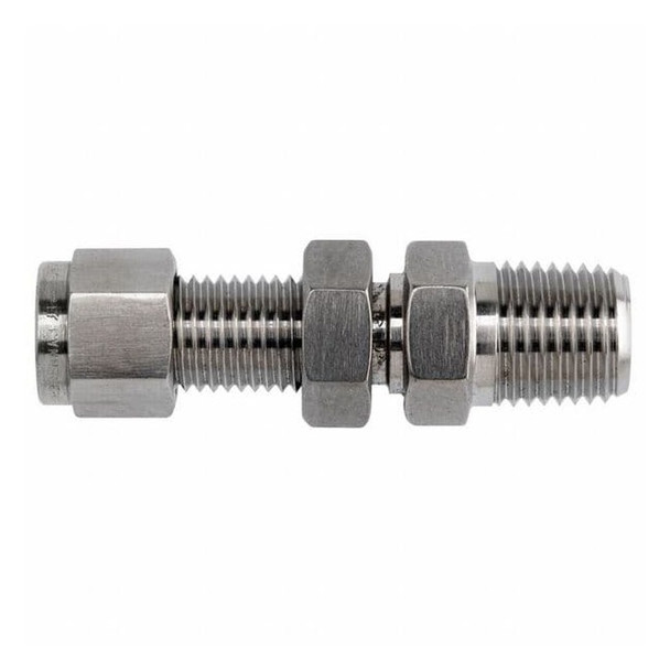 Brennan Industries Strt, SS, Comp. 1/4 in, MNPT 1/4 in N2706-LN-04-04-SS