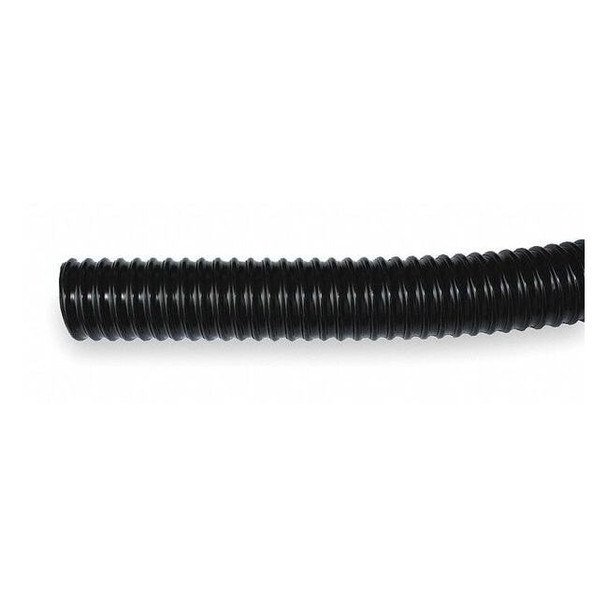 Liquid-Tight Flex Plastic Conduit, 2 in Trade Size, 50 ft, 5 in Bend, PVC, Black