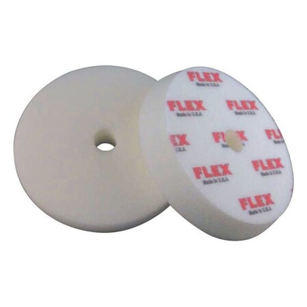 Flex North America Polishing Pad,5-1/2" Size,Foam,White 750126
