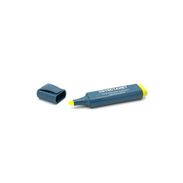 Metal Detectable Highlighter,Yellow Ink,Chisel Tip,PK5