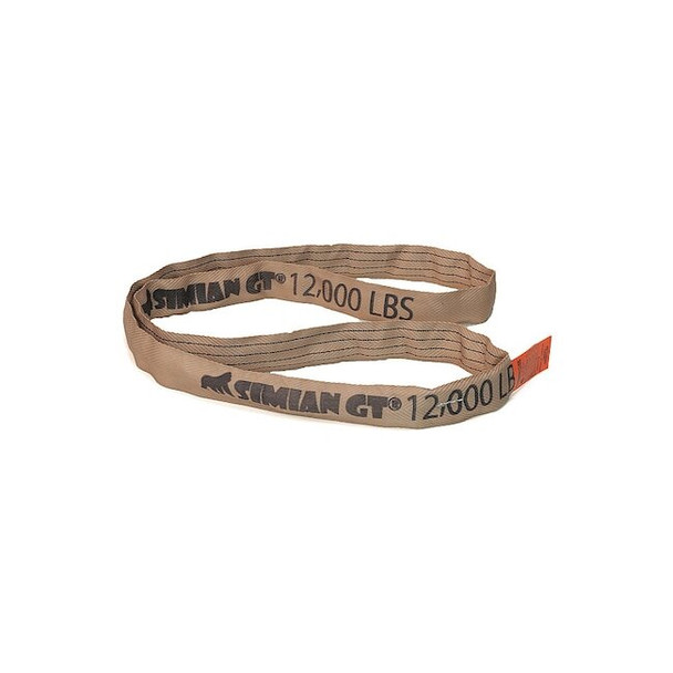 Stren-Flex Round Sling,Endless,Tan,10ft L,Polyester SFERSST4-10