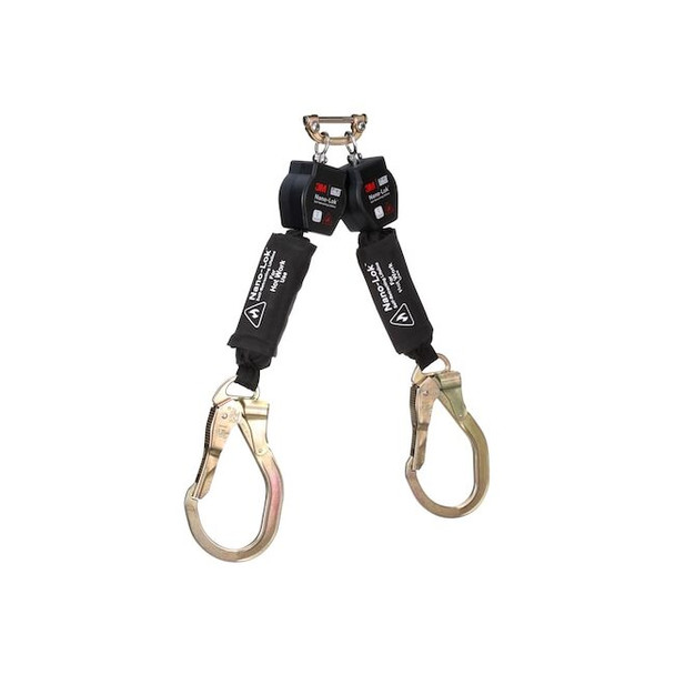 DBI-SALA Self-Retracting Lifeline, 6 ft. Length, Rebar Hook, Aluminum, 2 Leg(s)