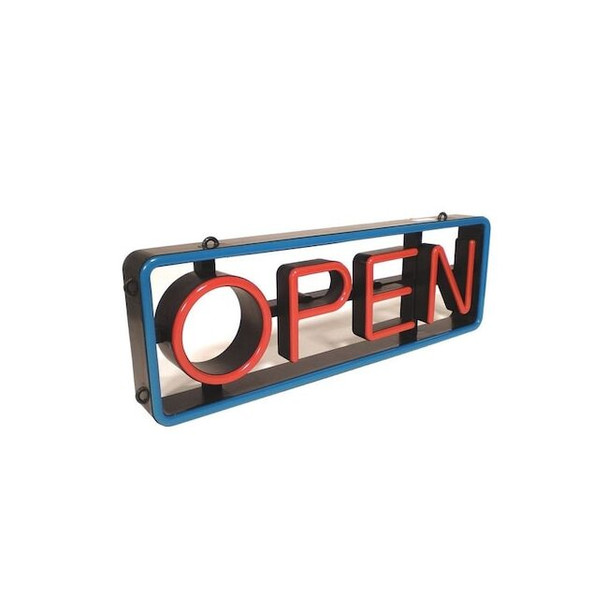 Cm Global LED Open Sign, Red/Blue, 2 3/4 in W, 9 1/4 in H VH-01-RC