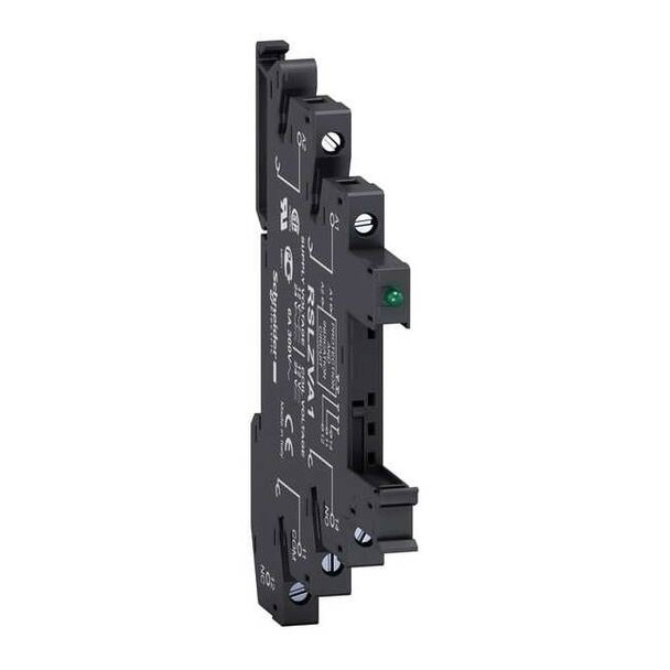 Schneider Electric Relay Socket,Finger Safe/Elevator,230VAC RSLZVA4