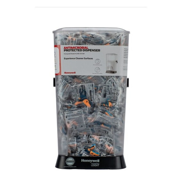 HL400 Earplug Dispenser, Foam, Contoured-T, 33 dB NRR, Corded, 400 Pairs Per Pkg