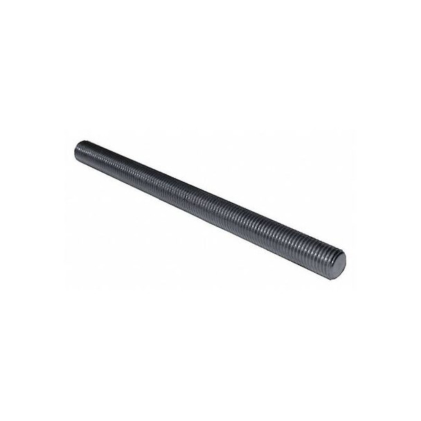 Fully Threaded Stud, 1"-8, 2 ft, Steel, Grade 8, Plain Finish, 2 PK