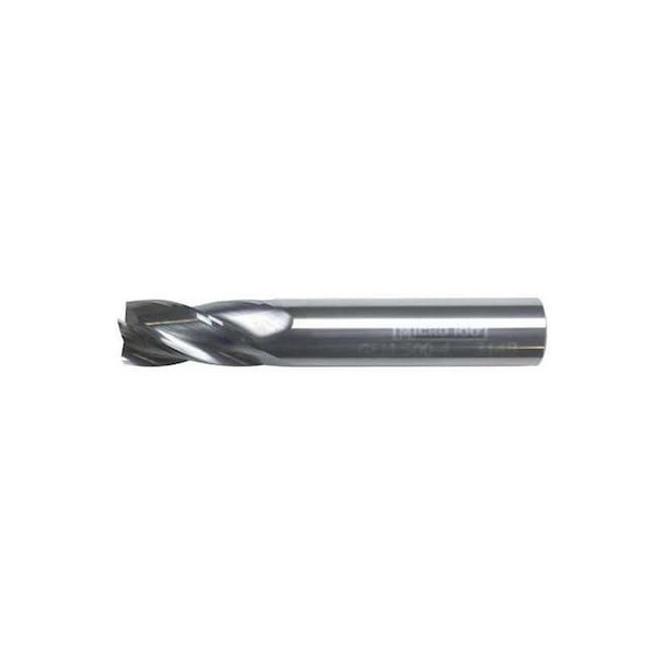 Micro 100 Carb End Mill,13/64 In,4FL,CC,AlTiN GEM-203-4X