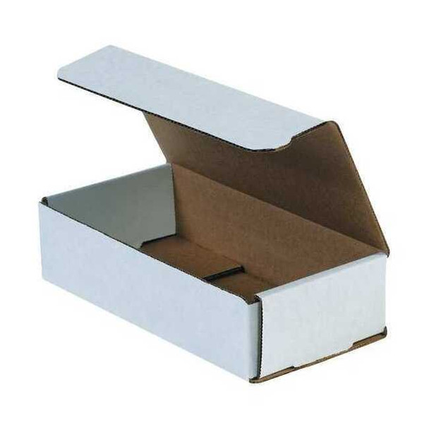 8 in x 5 in x 2 in Inside H, Literature Mailer, White, Corrugate, Single Wall