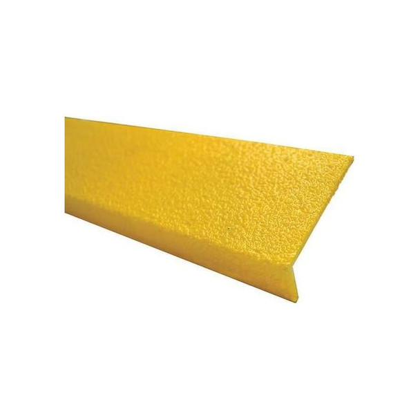 Sure-Foot Fiberglass Nosing HD Grit,3"x48",Yellow 9N12003X004808H