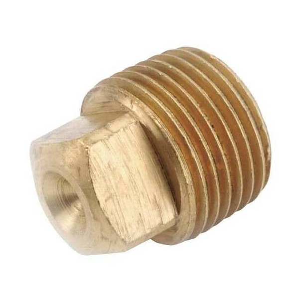 Low Lead Brass Square Head Plug, Male NPT, 3/4" Pipe Size