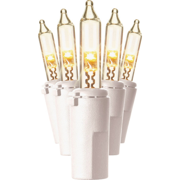 SYLVANIA 100 Lt Staylit Traditional Glow Glass LED Mini Warm White. White Wire