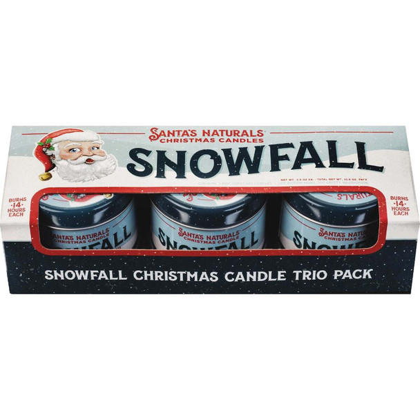 Santa's Naturals 3.5 Oz. Snowfall Candle Trio (3-Pack) SN013-SF-C6