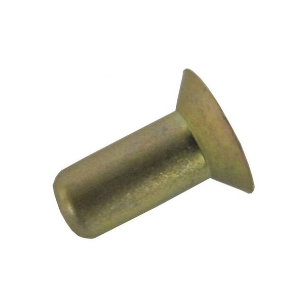 Solid Rivet, Countersunk Head, 0.0938 in Dia., 0.188 in L, Aluminum Body, 250 PK