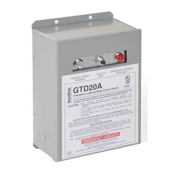 Bodine Emergency Lighting Relay Control GTD20AM