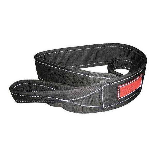 Synthetic Web Sling, Type 3, 8 ft L, 4 in W, Nylon, Black