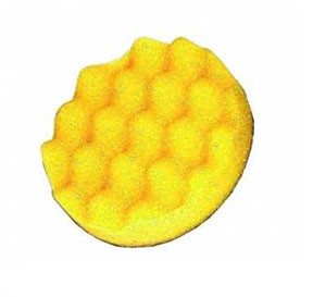 3" Hook-And-Loop Waffle Pad Yellow- 6Pk. 03F-SFTFM-6