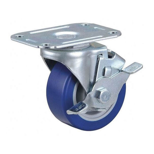 Manufacturer Varies Plate Caster,Swivel,Polyurethane,3 3/4"H 400K66