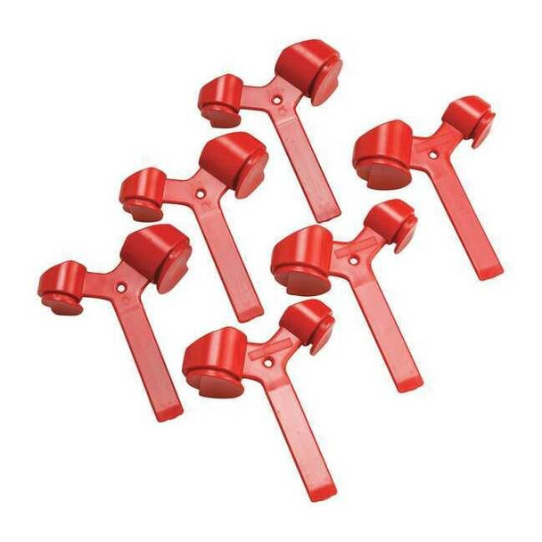 Brady Fuse Blockout Device, Plastic, 1/8 in Width, 3 5/16 in Height, ,6 PK 65691