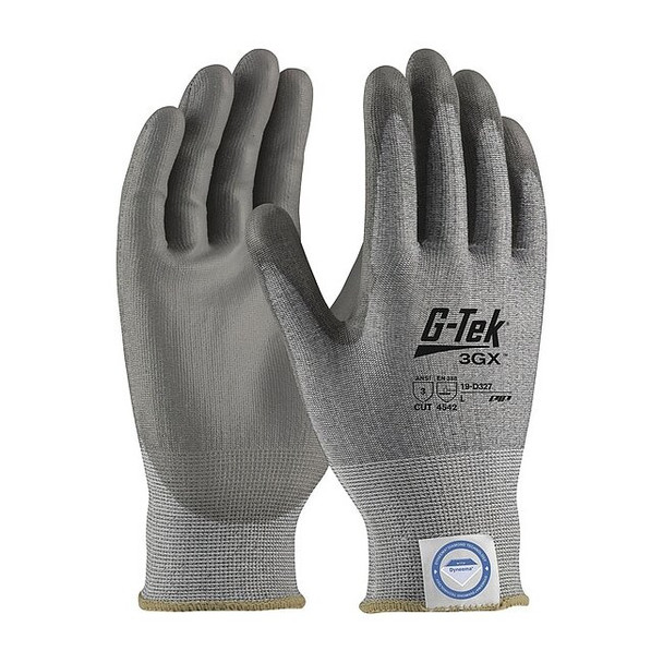 Cut-Resistant Glove, Cut Level A3 ,Dipped ,Polyurethane ,Smooth ,L 12 PK