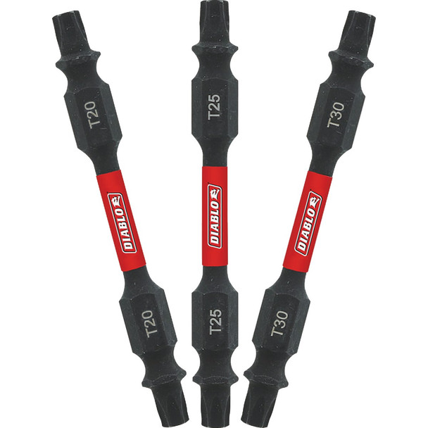 Diablo 2-1/2 In. Double-Ended TORX Screwdriver Bit Set, Bulk Pack of 50