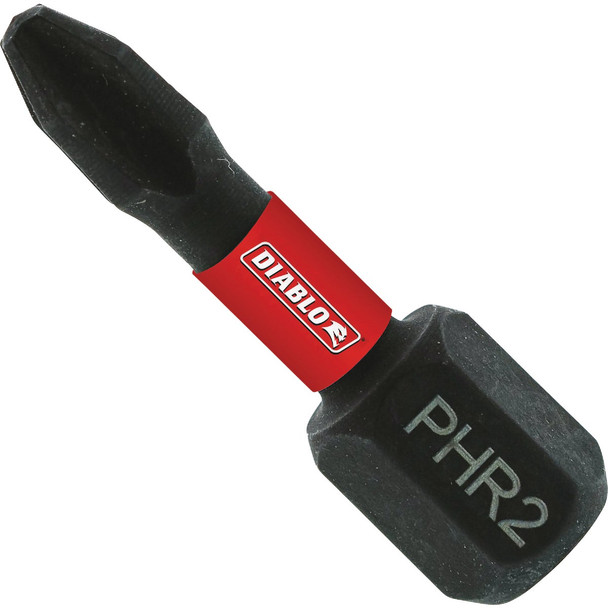 Diablo 1 In. Phillips #2 Impact Drywall Screwdriver Bit (Bulk) Pack of 50