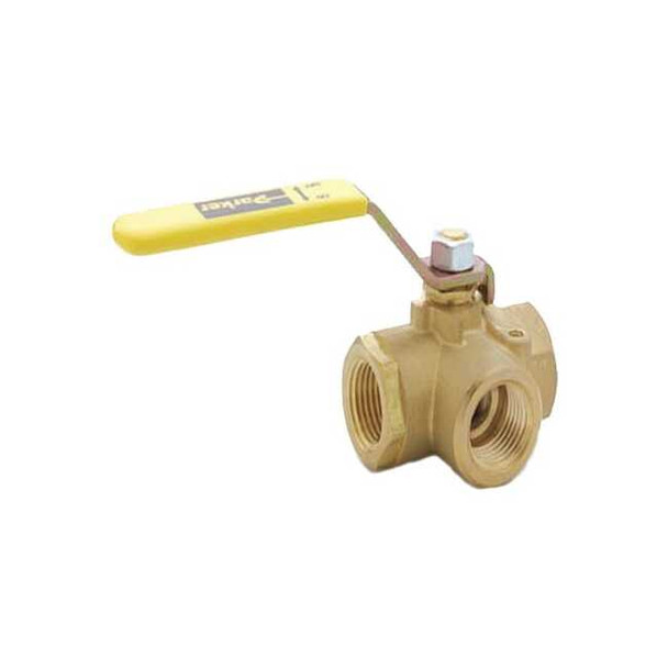 Manufacturer Varies Manual 3-Way Ball Valve,3/8",Brass XV533P-6