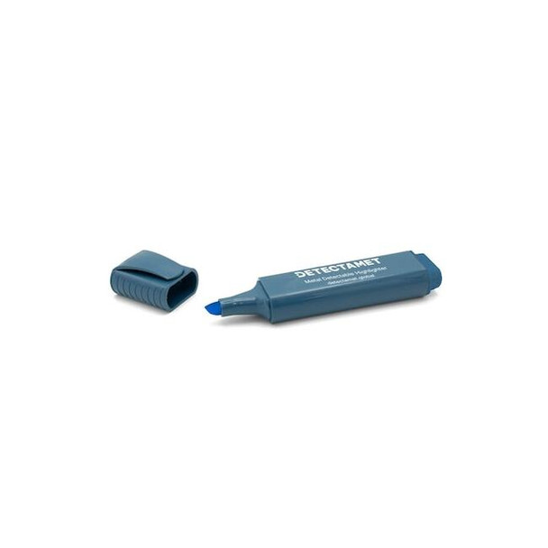 Metal Detectable Highlighter, Blue Ink, Chisel Tip, PK5