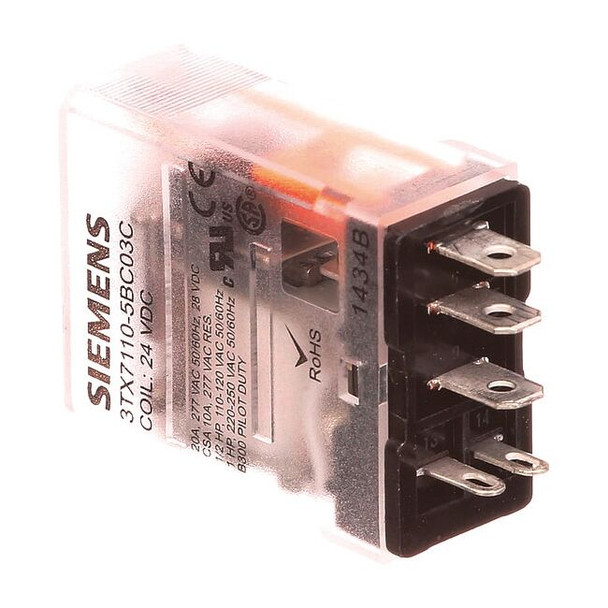 Siemens Plug-In, Plug-In Relay, Square, 15 A, 5 Pins 3TX71105BC03C