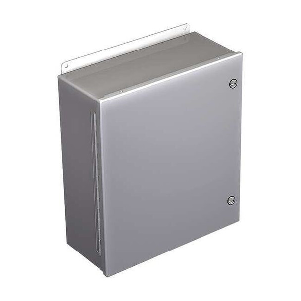 1/4 Turn Latch Electrical Enclosures, 16 in H, 6 in D, 14 in W, 12, 4, Steel