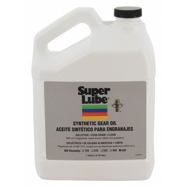 1 gal. Gear Oil Bottle, 680 ISO Viscosity, 140 SAE, Translucent Clear