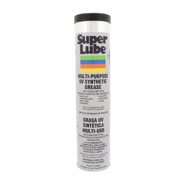 Super Lube 14.1 oz., Cartridge, Synthetic, White 41150/UV