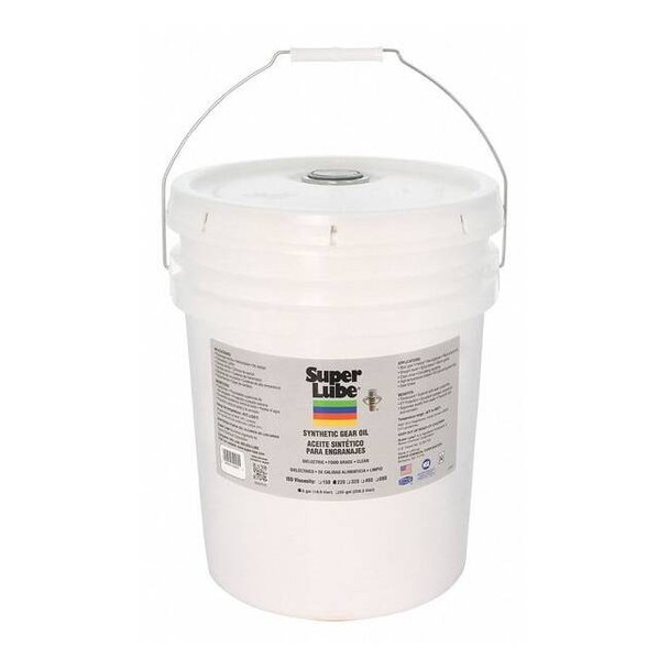 5 gal. Gear Oil Pail, 220 ISO Viscosity, 90 SAE, Translucent Clear
