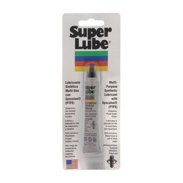 Super Lube 0.5 oz., Tube, Synthetic, White 21010