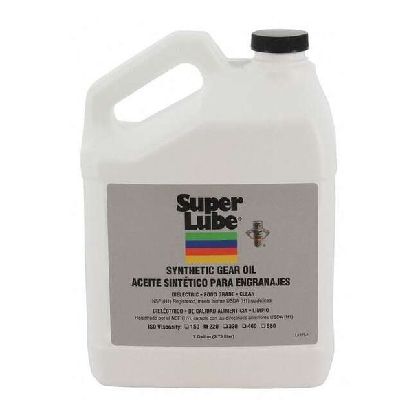 1 gal. Gear Oil Bottle, 220 ISO Viscosity, 90 SAE, Translucent Clear