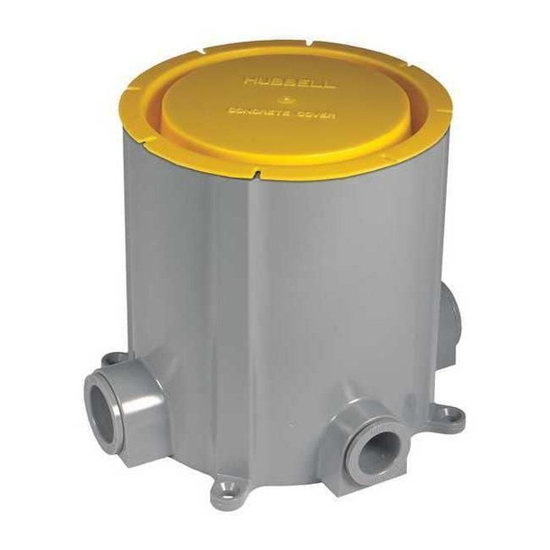 Raco Electrical Box, 98 cu in, Ceiling Box Type, 1 Gang, PVC, Round Shape 5511