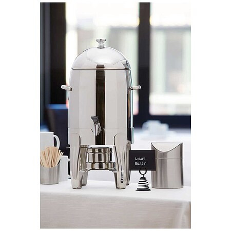 American Metalcraft Coffee Urn,Silver/Gold,11 qt. ALLEGCU2