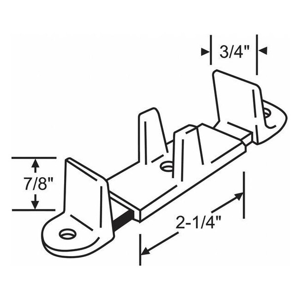 Manufacturer Varies Floor Guide, Nylon, Unfinished, 3-21"L, PK2 8-294-2