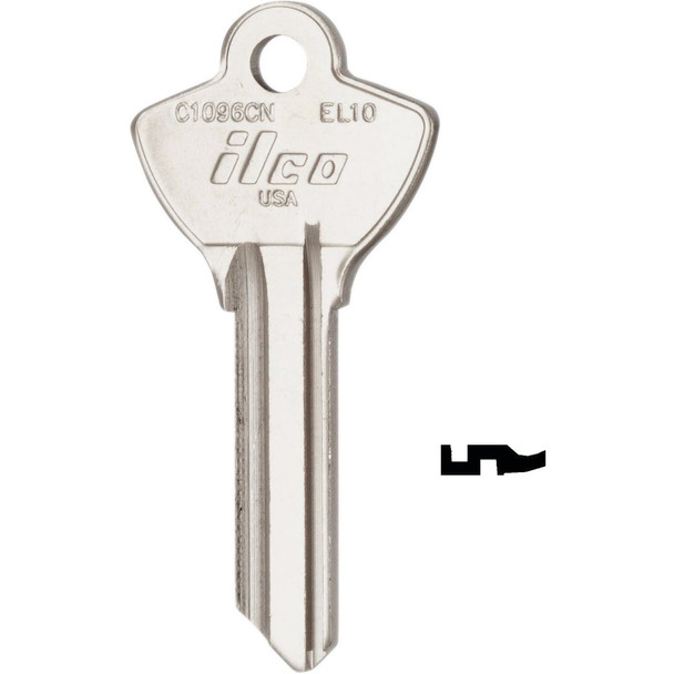 ILCO Elgin Key Blank, C1096CN (10-Pack) IAL3822600B