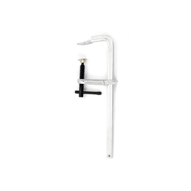 TCFF100600LD XTRweld 10 in Clamp, F, 600 PSI, Standard Pad, Steel Chrome