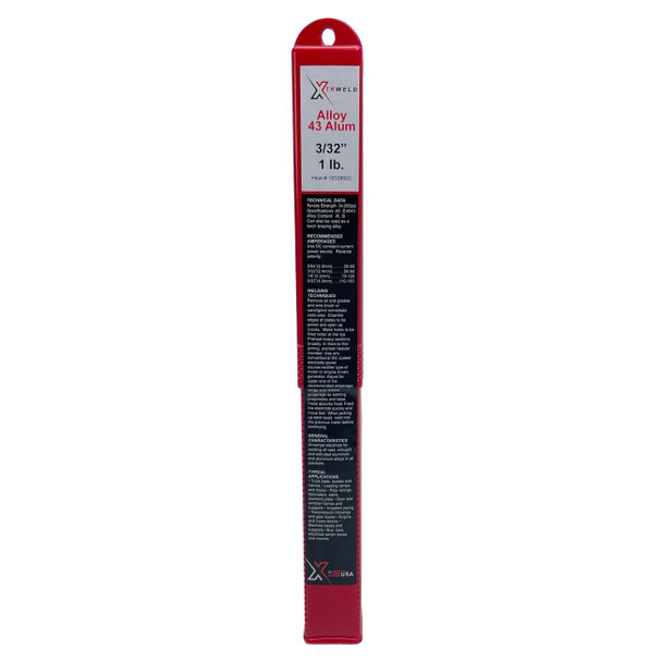 SE308L16093-1DP XTRweld Select 308L-16 Filler Metal, 3/32, Stainless Steel, 1 lb