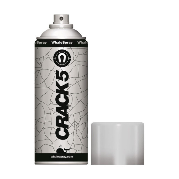 1826S0020 WhaleSpray Crack 5 NDT Contrast Lacquer Magnetic, 10oz Spray