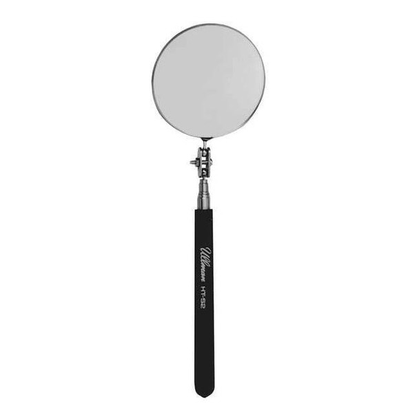 HTS-2 Ullman Telescoping Inspection Mirror, Round, 3-1/4 in dia, 10-1/2 in L to 29-1/2 in L