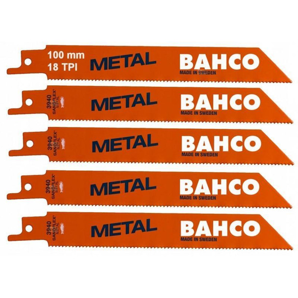 3940-228-18-ST-5P Bahco Sandflex Bimetal Sawblade 228 mm 18 TPI 5/Pack