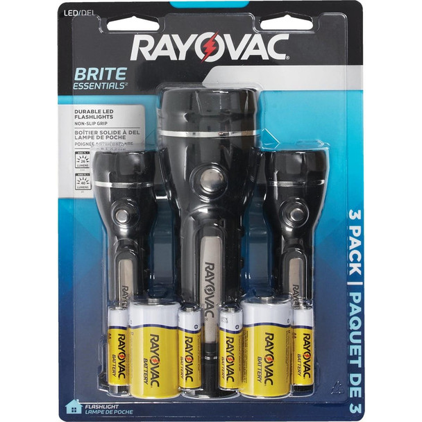 BER2AA2D-B3TA Rayovac Bright Essentials Rubber LED Flashlight