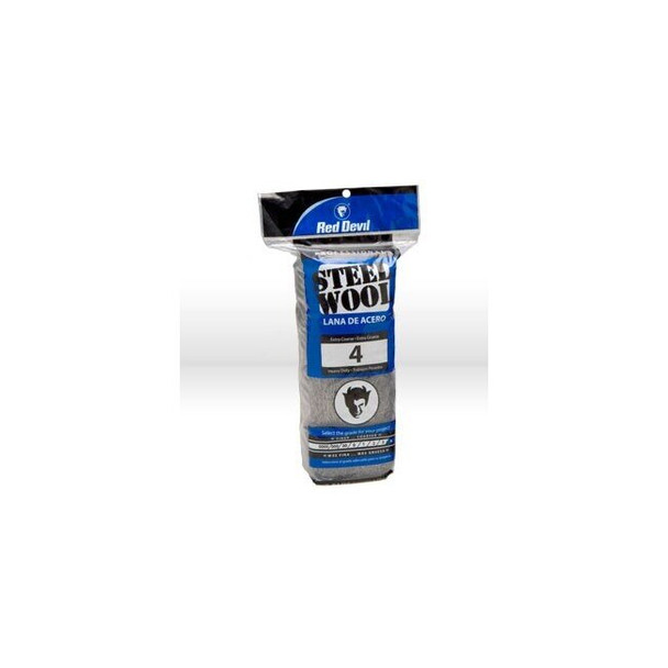 0317 Red Devil Steel Wool,Extra Coarse # 4 Steel Wool,16 Pack
