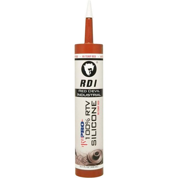 08090I Red Devil Heat Resistant Silicone,Red,10.1 fl oz Cartridge