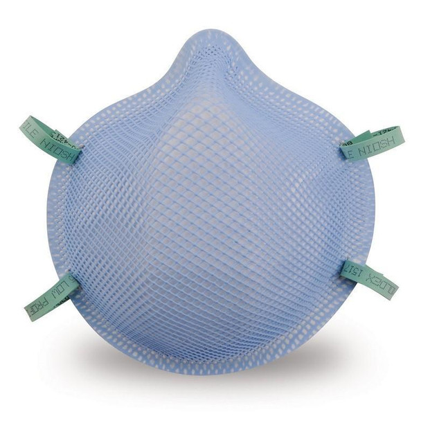 1517 Moldex Disposable Respirator, N95, LP, Dual Adjustable, Healthcare, Blue, Non-Latex, Molded