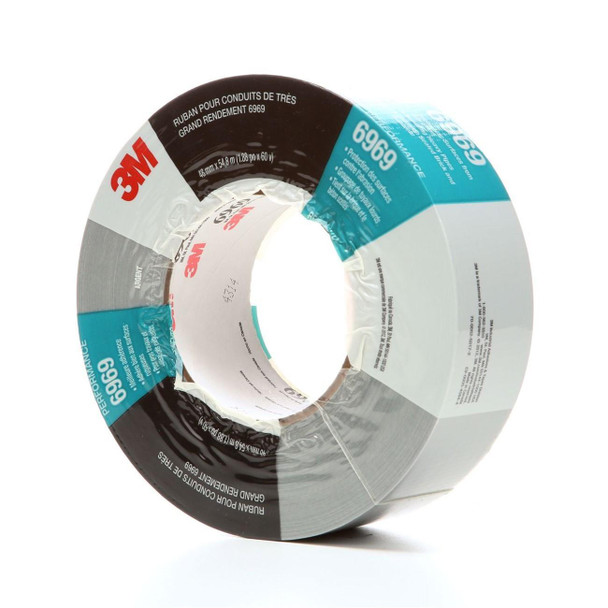 51131-06969 3M Duct Tape 6969 Silver,48mm x 54.8 m 10.7 mil