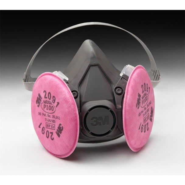 51131-07003 3M Half Face Pc Respirator Assembly,6391,L