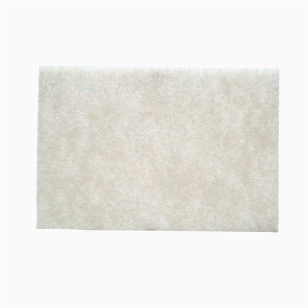 48011-16976 3M-Brite light duty cleansing pad,7445,Super Fine,White,6"x9"